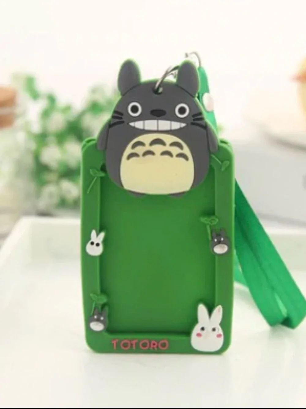 Cute silicone character Card Holder with Lanyard